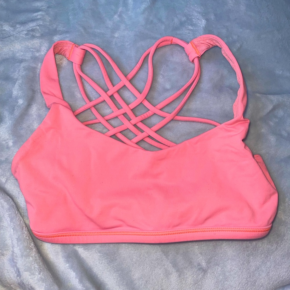 COPY - Lulu lemon, bright coral size 2 sports bra